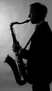 Wedding saxophone player